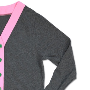 Make Design Your Multicolore Tricoté Logo Sororités Fraternité Collège Pull Cachemire Femmes Cardigans - Product Image 4