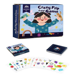 เกมกระดาน Crazy Flip ฝึกสมาธิและการมองเห็น พร้อมการ์ดเสริมสร้างความคิด - Product Image 1