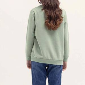 Otoño Invierno cuello redondo Mujer Jersey de punto Color sólido mujeres sudaderas con capucha sudaderas sueltas manga larga ropa Casual - Product Image 6