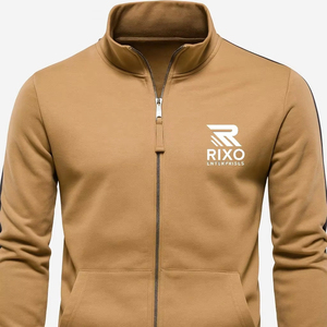Chaqueta de Lona para Hombre con Cierre, Secado Rápido, Transpirable, Ligera, Resistente al Viento, Cuello Alto, Informal, Deportiva, 100% Poliéster, OEM - Product Image 1