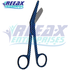 Nouveauté Ciseaux à pansements Lister à dents bleues 5,5 mm en acier inoxydable certifiés CE Classe II de haute qualité pour la chirurgie REEAX - Product Image 4