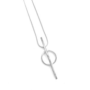 CONCEPTION PERSONNALISÉE Simple Forme Géométrique Long Pendentif En Acier Inoxydable Collier Bijoux Pour Femmes Accessoires - Product Image 5