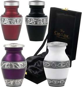 Brass Metal <b>Keepsake</b> Cremation Urns <b>For</b> <b>Ashes</b> Blue Marble Funeral <b>Keepsake</b> Urns <b>For</b> Cremation Use - Product Image 2