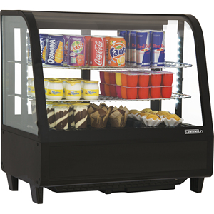 Vitrine Réfrigérée Noire 100L – Congélateurs et Réfrigérateurs Professionnels - Product Image 1