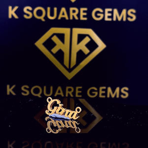 จี้เพชรโมอิสซาไนต์ VVS แบบฮิปฮอป ชุบทอง 14K สีเหลือง ผ่านการทดสอบ พร้อมจี้ชื่อและตัวเลข  จี้เพชรลายตัวเลข เครื่องประดับ - Product Image 1