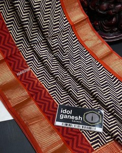 Diseñador Party Wear Saree con tejido Jari Border - Product Image 3