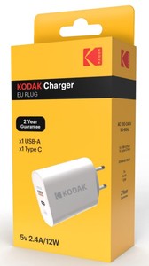 Caricatore USB a 2 porte + USB-C (Kodak 30427358) - Product Image 2