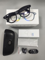 Gafas Inteligentes con IA, Cámara HD de 1200P, Traducción en Tiempo Real a Más de 139 Idiomas, Audio de Oído Abierto, Lentes de Sol, Chips Duales ChatGPT