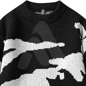 Suéter Casual de Invierno para Hombre de Alta Calidad, 100% Algodón, Estampado Personalizado, Cuello Redondo, Estilo Urbano - Product Image 6