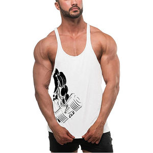 Singlet de sport pour homme, respirant, sans manches, t-shirt de sport pour homme, débardeur de fitness, toucher doux, coupe musclée - Product Image 1