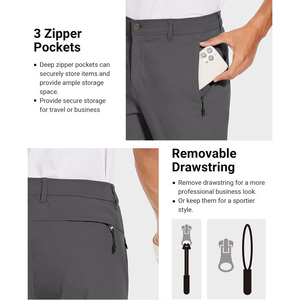 Pantalones de golf personalizados para hombre con opciones de bordado personalizado Proveedor OEM Ajuste cómodo para deportes y ocio - Product Image 2