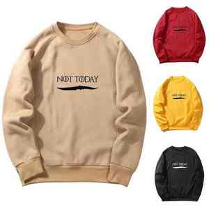 OSTROWEARS ENTERPRISES Men's Casual Winter Long Sleeve Sweatshirt Custom <b>Thick</b> <b>Fleece</b> Crewneck Hoodies & Sweatshirts - Product Image 5