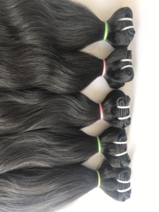 Gran oferta, máquina de Color Natural virgen de templo indio crudo, paquete ondulado humano de doble trama, venta al por mayor, cutícula alineada, proveedor de cabello Remy - Product Image 3