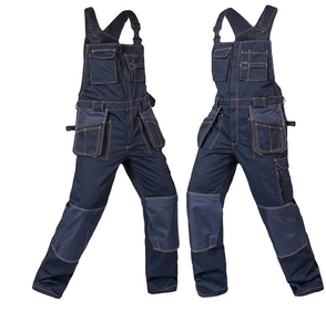 Fabricant personnalisé de jeans en denim baggy de coupe relax pour hommes pantalons de menuisier pour le lavage des travailleurs salopette de travail cargo vêtements de travail - Product Image 6