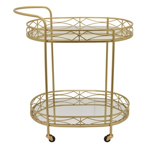 Jardinières Troly En Plaqué Or Fini Personnalisé À La Main Décor À La Maison moderne vase sol jardin plante Intérieur Extérieur Décor - Product Image 1