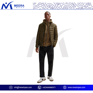 Chaqueta acolchada resistente para hombre con costuras reforzadas, carcasa resistente al agua, aislada con tecnología de retención de calor - Product Image 3