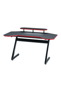 Escritorio para Computadora Portátil, Superficie de Madera y Metal, RGB LED, Multifuncional, Duradero, Ahorra Espacio, para PC - Product Image 1
