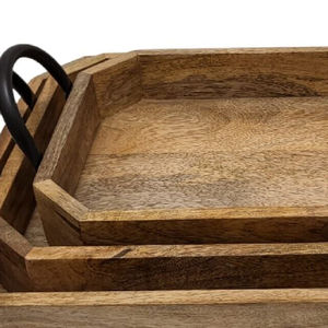 Vente chaude 2023 En Bois Acacia Cuisine Plateau De Service Meilleure Qualité Dîner Plateau De Service Plateau En Bois Au Prix De Gros - Product Image 6