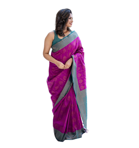 Vente chaude mariage Festival porter mariée Banarasi doux soie Saree fournisseur indien disponible au prix de gros dernier Saree - Product Image 1