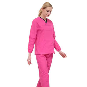 2025 uniformes médicos verdes personalizados para hombre enfermería Scrubs Joggers Scrubs conjuntos uniformes masculinos y femeninos Scrub Sets - Product Image 4