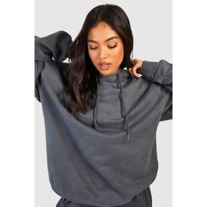 Survêtements personnalisés pour hommes, grandes tailles, en coton, avec sweat à capuche zippé, pantalon de jogging évasé, effet délavé, broderie appliquée, écologiques - Product Image 5