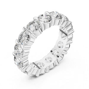 แหวนทองคำโรสโกลด์ 14K ประดับเพชรทรงกลม 5.25 กะรัต ผลิตในห้องปฏิบัติการ สไตล์วินเทจสำหรับผู้หญิง |   แหวนสำหรับใส่ทำงานที่ได้รับการรับรองจาก IGI |   เพชรที่เพิ่งเพาะเลี้ยง - Product Image 6