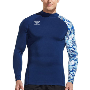 <b>Long</b> <b>Sleeve</b> Compression Rashguard Custom Logo <b>Swim</b> Wear High Performance Quick Dry Sports Compression Shirt - Product Image 1