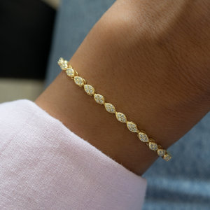 Gran oferta, serie clásica, Color plata 925, corte redondo, pavé, pulsera con ajuste, dijes originales, pulsera de joyería DIY, regalo para mujer - Product Image 4