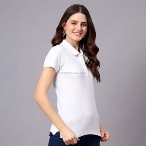 เสื้อโปโล Fit2Fight แบบสั่งทำพิเศษ ผ้าฝ้าย 100% เสื้อแขนสั้นสำหรับฤดูร้อน พร้อมปักโลโก้ เสื้อโปโลแฟชั่นสำหรับผู้หญิง - Product Image 3