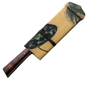 Couteau de chef personnalisé en acier Damas de 9 pouces, fait à la main, avec étui en cuir unique, manche élégant, personnalisable, supporté - Product Image 5