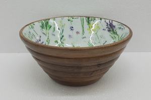 Cuenco de madera Natural y Meena Work, cuenco de calidad de lujo, forma redonda, vajilla de mesa de madera maciza, cuenco para comer - Product Image 4