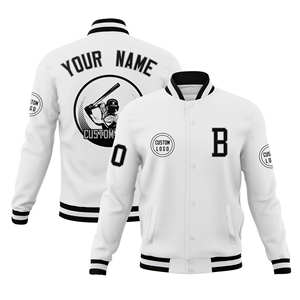 Veste de baseball vintage à boutons pression classique Kanye Premium pour les étudiants qui ont abandonné l'université |   Blouson aviateur pour homme. - Product Image 1