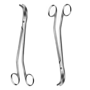 Ciseaux utérins professionnels de haute qualité BOZEMANN incurvés 220mm en acier inoxydable Instrument chirurgical ciseaux utérins - Product Image 3