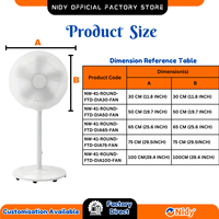 Ensemble de caches de ventilateur de plafond Nidy pour ventilateurs de plafond et de tige de plafond |   Housse de protection anti-poussière lavable pour la maison et le bureau.