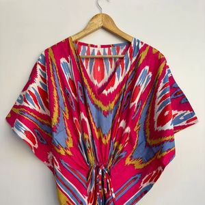 Robe longue caftan pour belles femmes, robe caftan Boho, robe longue caftan en coton, robe hippie - Product Image 1