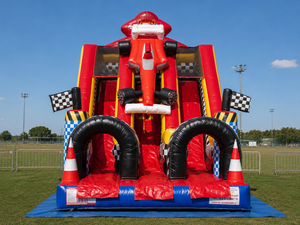 Aire de jeux gonflable professionnelle 7x4x6h m – Toboggan gonflable en PVC – Utilisation professionnelle en extérieur/intérieur – Conforme aux normes européennes - Product Image 2