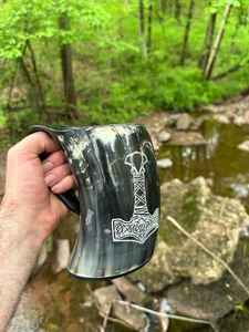 Vaisselle en corne, tasse à boire en corne de buffle, tasse en corne artisanale par MN EXPORTS - Product Image 2