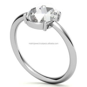 แหวนวงแหวนอินฟินิตี้อาร์ตเดคโคพร้อม3กะรัตรูปวงรีแบบเดี่ยว VVS Def Moissanite ก้านเพชรดีไซน์รัศมีสำหรับเป็นของขวัญครบรอบ - Product Image 4