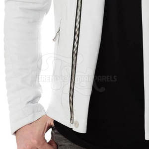 Chaqueta de Cuero Vacuno Personalizada al por Mayor, Cuello Camisero, Logotipo Frontal, Uso en Exteriores, Alta Calidad para Hombre - Product Image 5