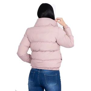 Chaquetas acolchadas para mujer de nuevo diseño personalizado al por mayor, chaquetas de plumón de pato para abrigo de invierno, chaquetas ultraligeras - Product Image 3