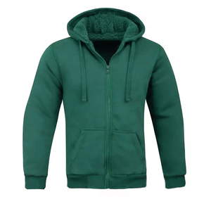 Men's Full <b>Zip</b> Winter Hooded Sweatshirts with <b>Pocket</b> Customizable Logo Design Plain Dyed <b>Hoodies</b> for US Men Printed Pattern - Product Image 1