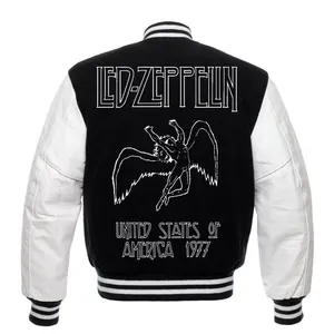 เสื้อแจ็กเก็ตทีมโรงเรียนสำหรับบุรุษและสตรีเสื้อแจ็กเก็ตเบสบอลวิทยาลัยคุณภาพสูงสวมใส่สบาย - Product Image 6