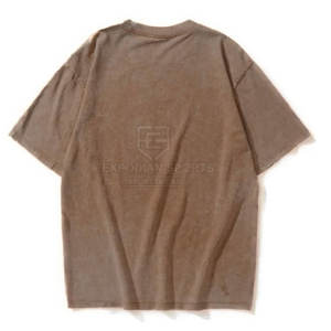 Fabricación de fábrica, camisetas de lavado ácido de gran tamaño hechas a medida, camisetas de lavado ácido de algodón 100% para adultos de gran tamaño - Product Image 2