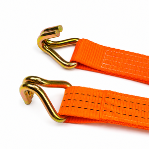 Sangle d'arrimage à cliquet en polyester haute ténacité de 1,5 pouce avec crochets plats, 20 pieds, 1500 kg, service OEM, directement de l'usine - Product Image 5