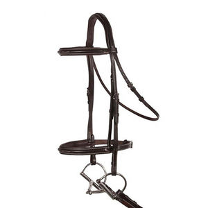 PRIMO EQUINE haute qualité marron noir cuir de vachette anglais cheval brides boucles en acier personnalisable Western équitation course - Product Image 2