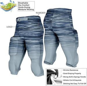 Pantalons de football américain personnalisables OEM 2026, 100 % polyester respirant, grande taille, haute qualité, service ODM - Product Image 5