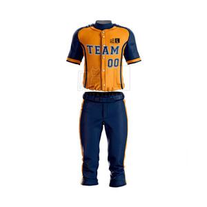 Uniforme de Béisbol Personalizado con Logotipo del Mejor Fabricante 2025, 100% Poliéster, Secado Rápido, Absorción de Humedad, Diseño Transpirable en Venta - Product Image 1