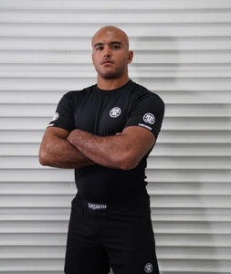 Rash Guard à impression numérique à séchage rapide pour adultes hommes demi-manche Rush Guard Stretch Fitness - Product Image 1