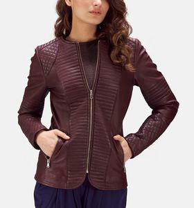 Automne hiver femmes décontracté fermeture éclair en cuir véritable veste hommes vêtements mince à manches longues en cuir mode moto veste - Product Image 1