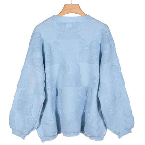 Suéter de manga larga, suéter ligero para mujer, suéter ligero de ajuste clásico de algodón 100% transpirable de alta calidad para mujer - Product Image 3